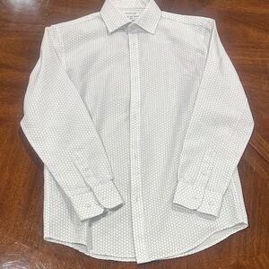 Boys White Polka Dot Shirt